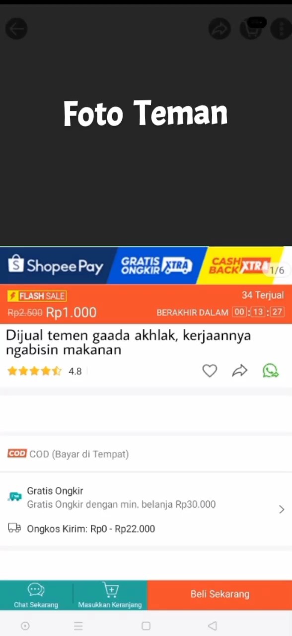 Lelucon shopee cod