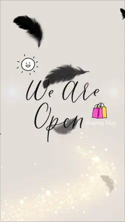 We're open stiker 