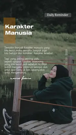 karakter manusia