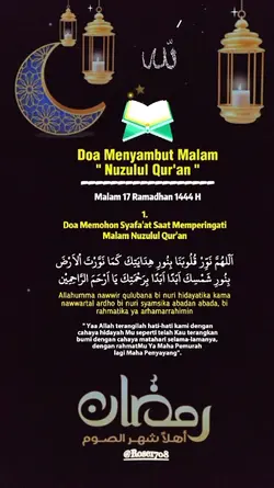 Doa malam Nuzulul