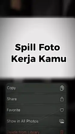 Spill Foto Kerja