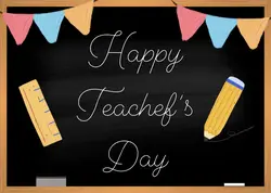 Happy teacher’s Day.