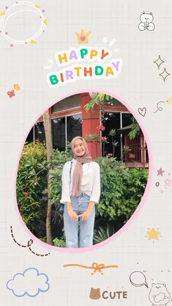 happy birthday frame