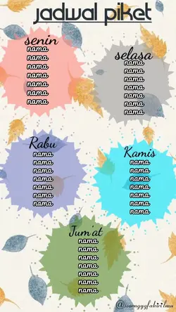 JADWAL PIKET