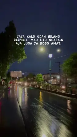 udah hilang respect