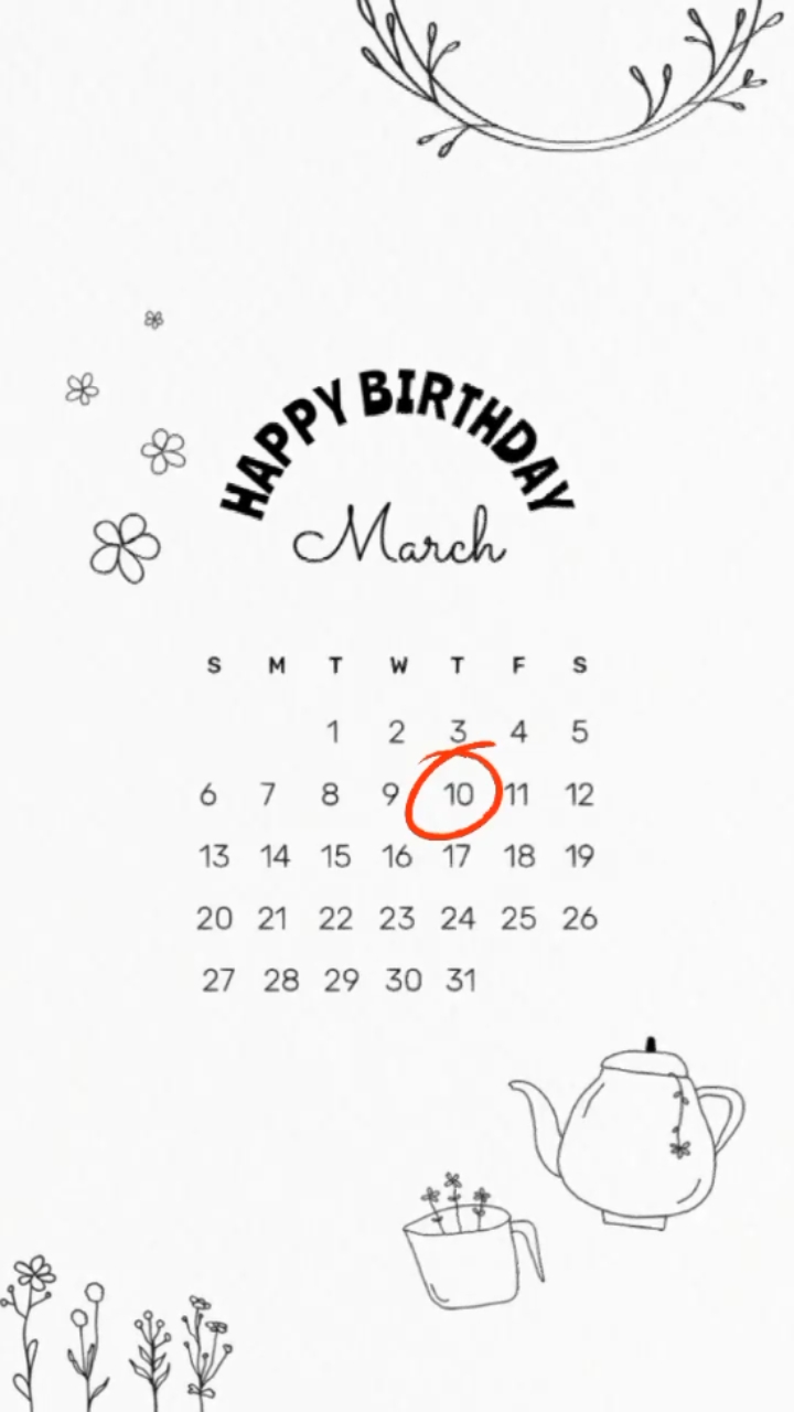 HBD 10 Maret