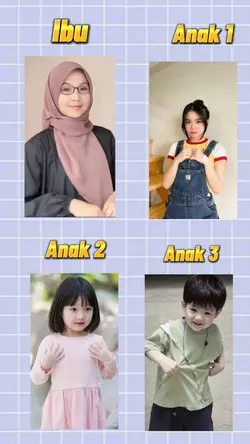 ibu dan 3 anak