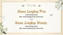 Invitation Wedding
