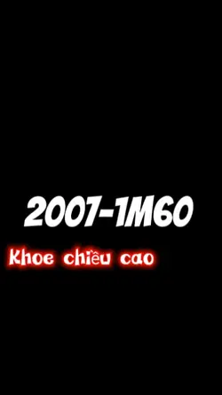 Mẫu khoe chiều cao
