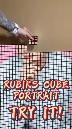 RUBIKS CUBE PORTRAIT