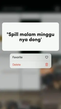 Spill malam minggu