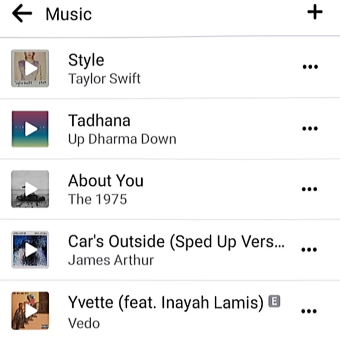 Liste der Lieblingssongs 