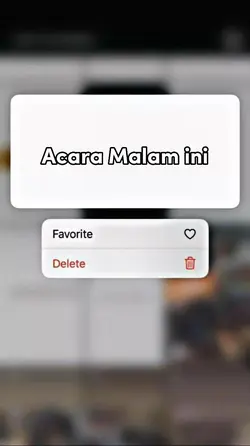 acara malam ini