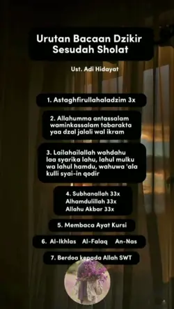 URUTAN DZIKIR