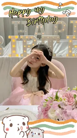 Mẫu sinh nhật cho bé