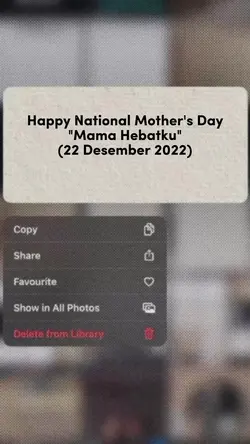 SELAMAT HARI IBU 