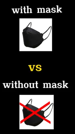 with mask vs