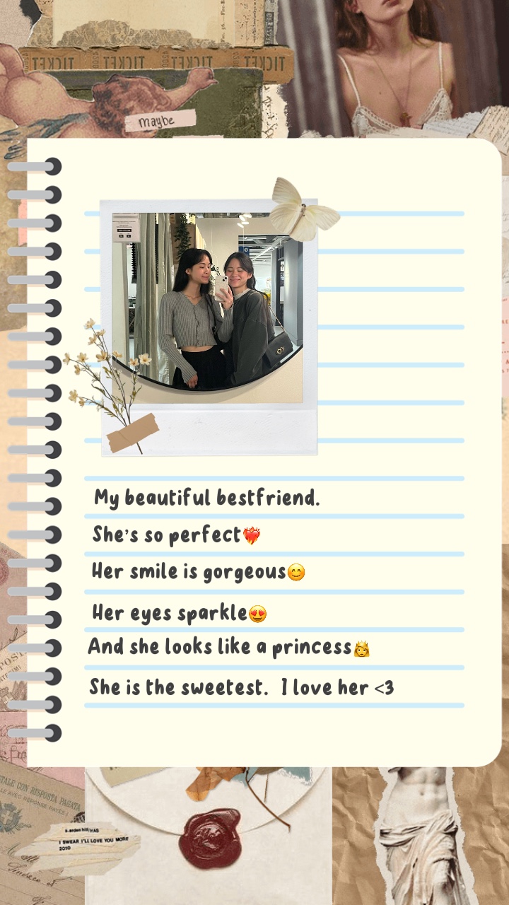 lettre pour bestie <3