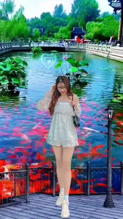 bên hồ nước