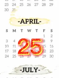 April 25