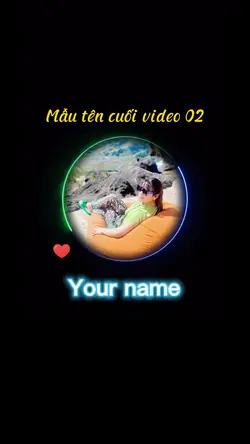 Mẫu tên cuối video
