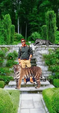 Di Taman Dgn Harimau