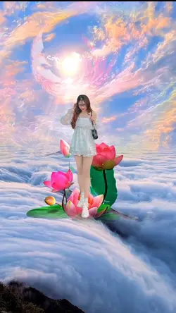 cảnh đẹp mây trắng