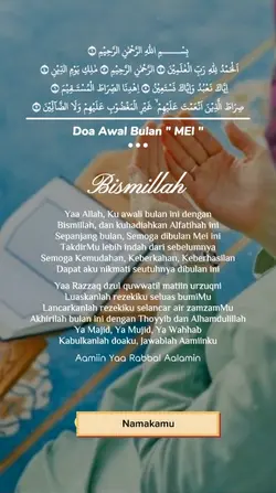 doa awal bulan mei