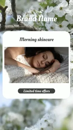 Aesthetic Skincare Product Promo