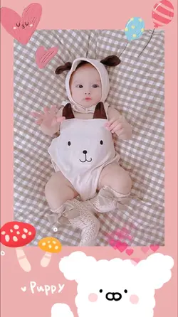 Khung ảnh em bé🐯