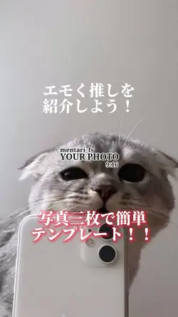 写真三枚で推しをエモく紹介出来る!