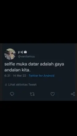 Selfie muka datar