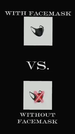 with facemask vs