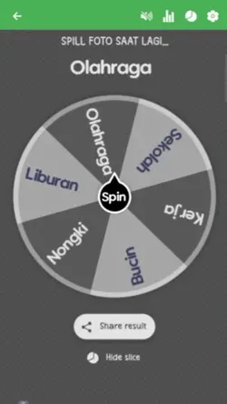 spin foto olahraga 