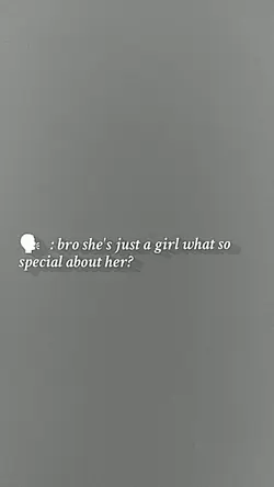 just a girl, but