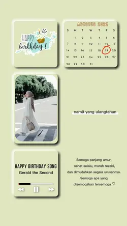 Ultah 19 Agustus 22