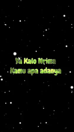 Nrima Apa Adanya