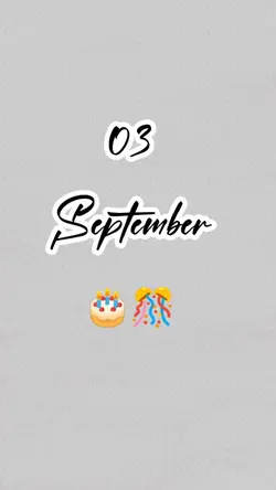 hbd 03 September