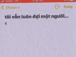 tôi vẫn đợi 1 người
