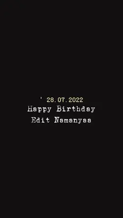 HBD 28 Juli 2022