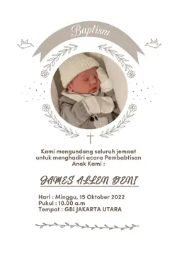 undangan babtis