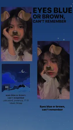 Eyes blue or brown 
