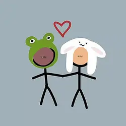 frog <3 rabbits