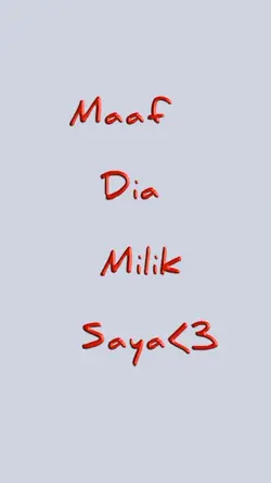 dia milik saya