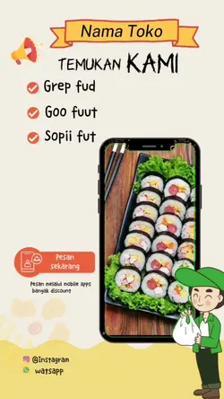 template makanan