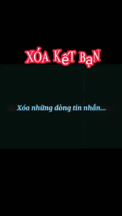 Xóa kết bạn