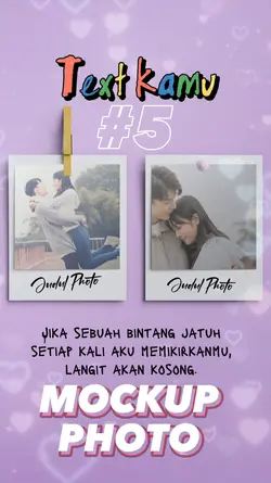 Template Photo Lirik