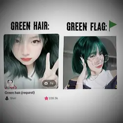 green hair version