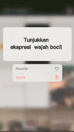 Ekspresi wajah bocil