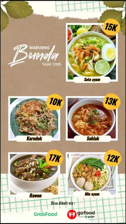 Buat promosi makanan